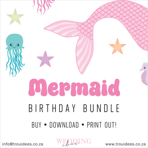 Mermaid Children’s Party Stationery